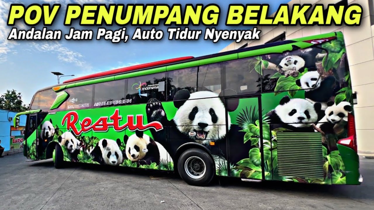 POV Penumpang Belakang ❗️ Andalan Jam Pagi , Auto Tidur Nyenyak ❗️| trip Restu Panda N 7195 UG