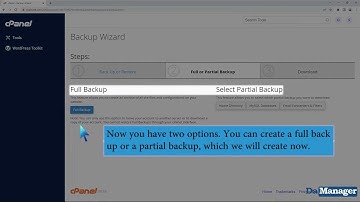 How to Download Backup using cPanel with DA MANAGER
