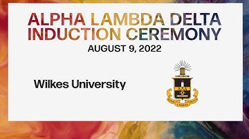 Alpha Lambda Delta National Induction Ceremony