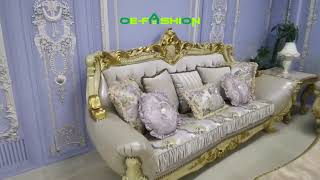 Add A Touch Of Elegance With Custom Luxury Gold Sofas For A Luxurious Living Room Look Oe-Fashion