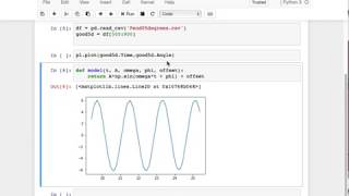 Celebrity Fitting Pendulum data with curve_fit Wealth