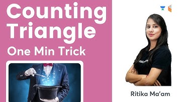 Counting Triangle👆👆👆 One Min Trick | Reasoning By Ritika #Shorts