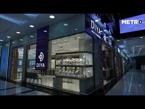 Diya Gold signage, LED screens and lightboxes at Safari Mall, Sharjah