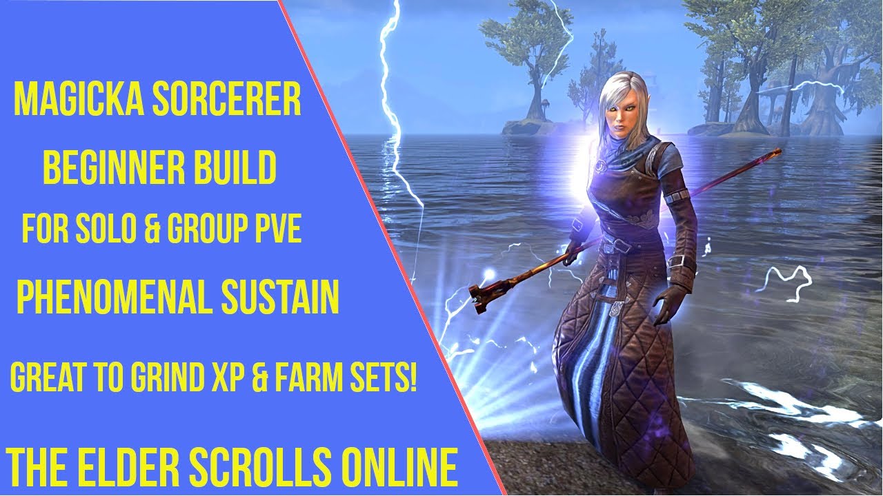 ESO Magicka Sorcerer Beginner PVE Build YouTube