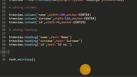 Treeview widget  and its methods / ttk.Treeview / Tkinter tutorial in Hindi / Dynamic Coding