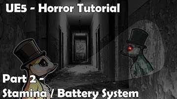 UE5 - Making a HORROR game - Part 2 - Adding Stamina and Battery