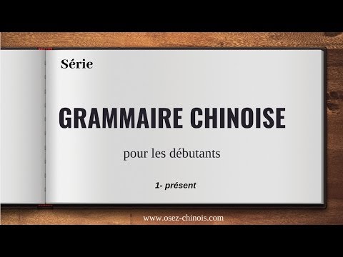Vidéo: Comment puis-je apprendre la grammaire chinoise ?