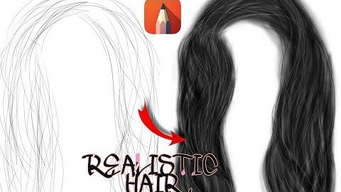 REALISTIC HAIR TUTORIAL IN AUTODESK SKETCHBOOK | HOW TO DRAW REALISITIC HAIR|DIGITAL ARTIST