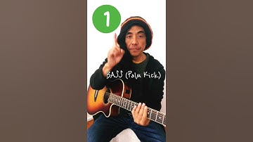 Thumbnail of How to play REGGAE BEAT with acoustic guitar #Shorts