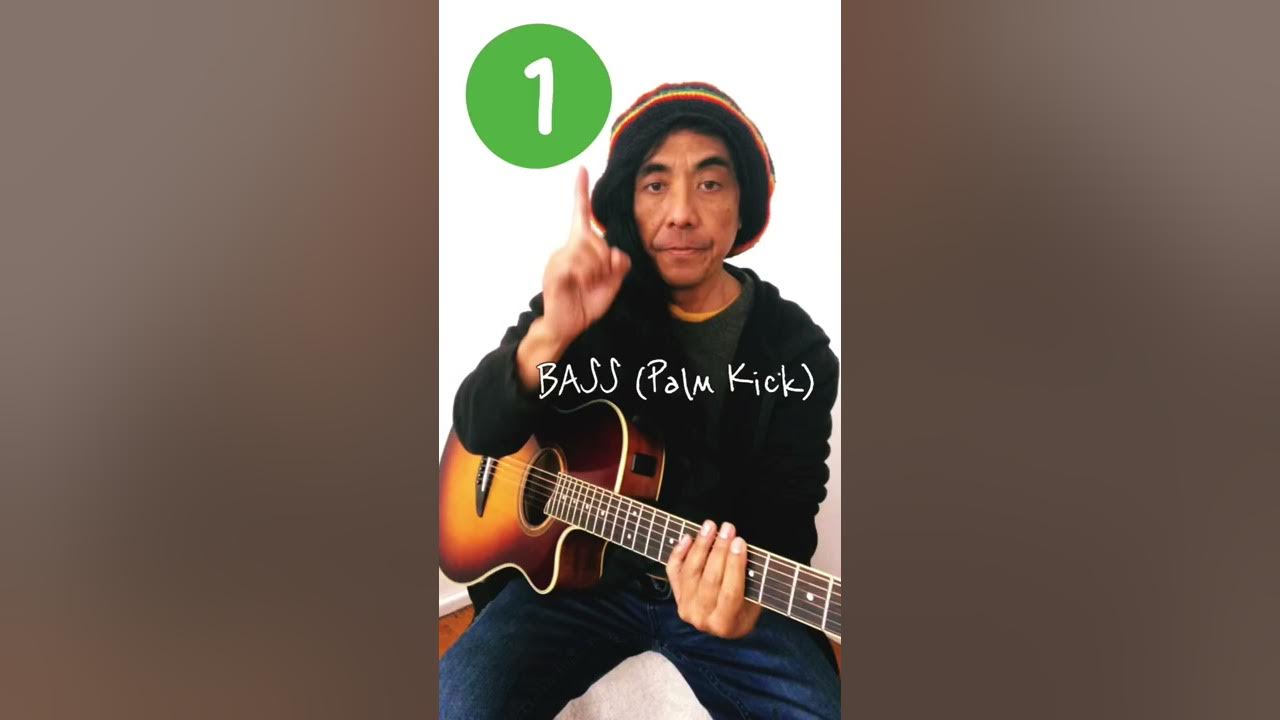 How to play REGGAE BEAT with acoustic guitar #Shorts How to play REGGAE BEAT with acoustic guitar #Shorts