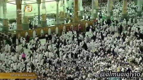 ما تيسر من سورة يس الشيخ ماهر المعيقلـــــــــي ليلة 21 رمضان 1438
