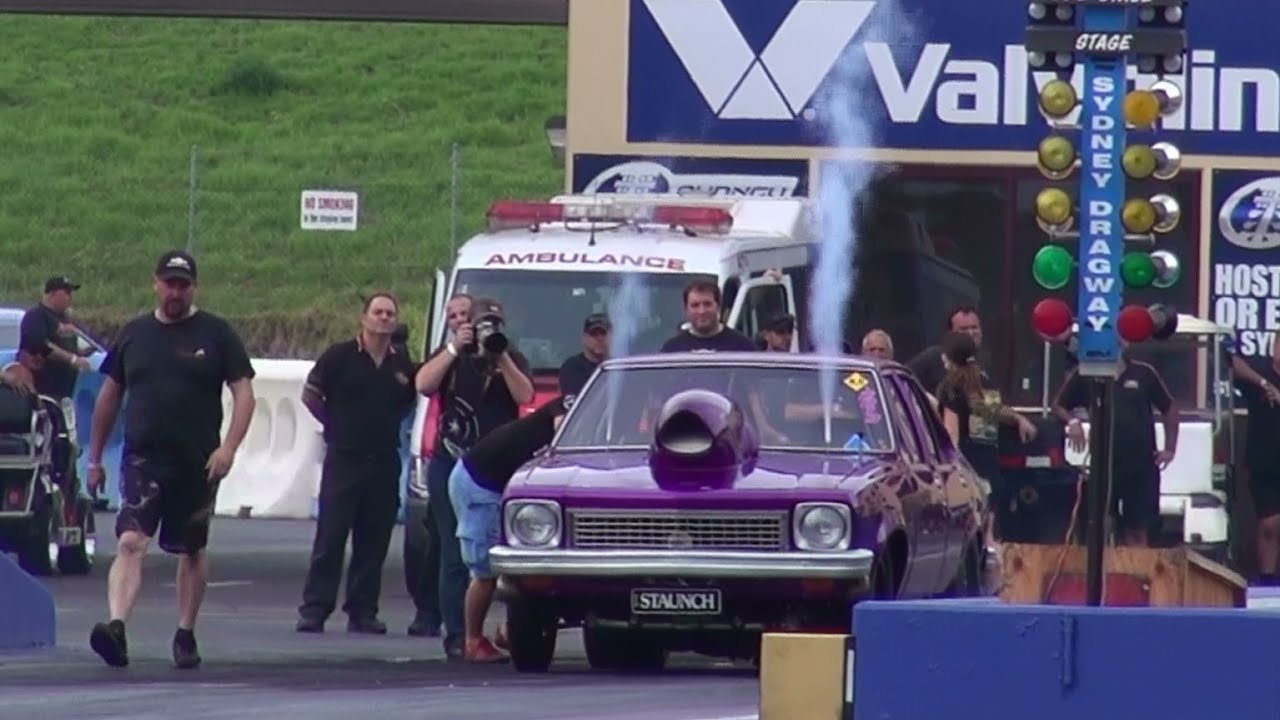 STAUNCH RACING NITROUS V8 TORANA 7.81 @ 154 MPH SYDNEY DRAGWAY 21.11. ...