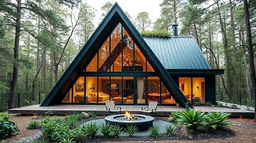 Modern A Frame House Incredible Design Integrated with Nature