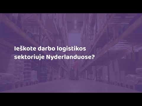 Video: Kokie darbai atliekami logistikoje?