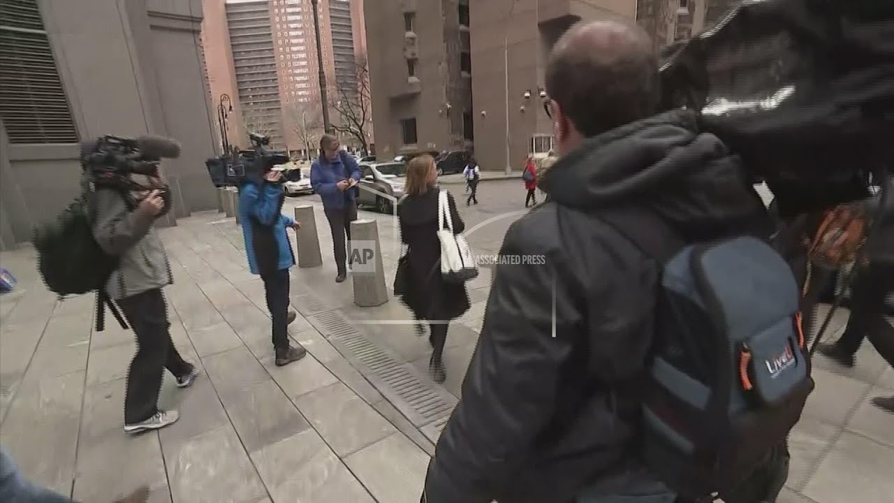 Stormy Daniels and Michael Cohen leave hearing, court sketches