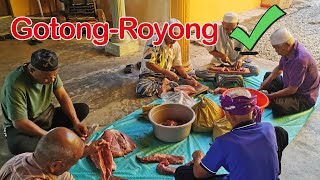 Gotong-Royong Bekwoh Kenduri Style Kampung