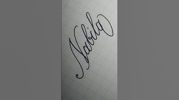 ☆Nabila☆ # calligraphy #handwriting #lettering #writing #signature #art