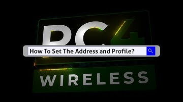 Setting the Address & Profile on an RC4Magic S3 Device