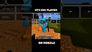 HT4 UHC DOMINATES MINECRAFT MOBILE #shorts #minecraft #skills