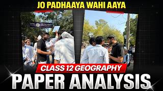 Class 12th Geography Answer Key  Class 12th Geography  Paper Discussion 