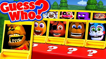 FNAF World Guess Who Is Harder Than You Think
