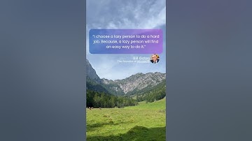 “I choose a lazy person to do a hard job #shorts  #business