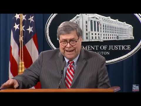 AG Barr: Collusion hoax used against Trump was “baseless” and “unprecedented in American history”