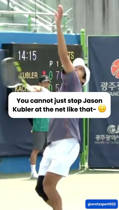 You cannot just stop Jason Kubler at the net like that- 🙃 #shorts #tennis #atpchallenger