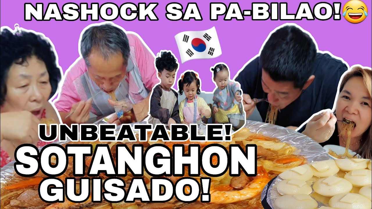 KOREAN SHOCKS SOTANGHON GUISADO with PUTO in BILAO! |ITSURA PA LANG,MABUBUSOG KA NA!| filipino food 