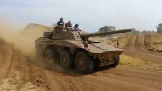 20140923 SANDF Rooikat Armoured Car on the test track 002