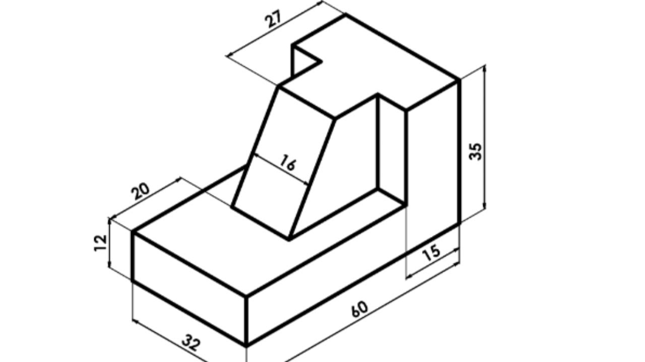 #استنتاج #المساقط من المنظور الأيزومترى #شرح #مبسط   engineering drawing# المساقط#هندسة