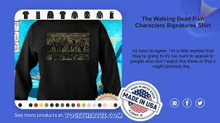 The Walking Dead Film Characters Signatures Shirt
