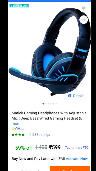 High bass wire headphones with mic under 500