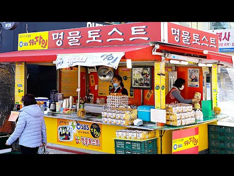 부산에서 이 토스트 모르면 간첩?! 치즈 폭탄! 달인 아줌마들이 만드는 3단 토스트 #shorts - Mozzarella cheese toast /Korean street 