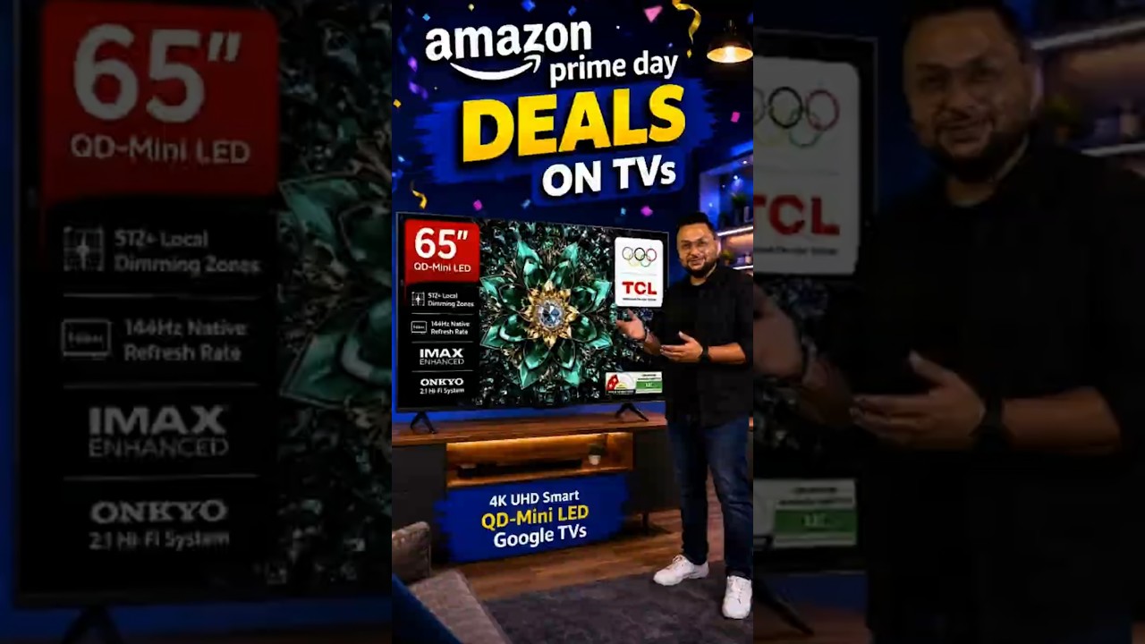 Get a TCL 4K Smart Google TVs at amazing prices! 💙✨#tcl  #Happy10th #PD26 #tv #sale