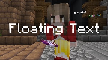 How to add Floating Text into your Minecraft Bedrock World!