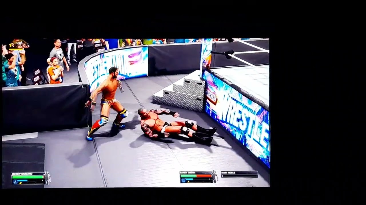 Johnny wrestling vs Randy Orton for united states title