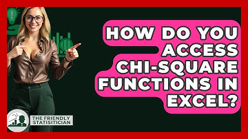 How Do You Access Chi-Square Functions In Excel? - The Friendly Statistician