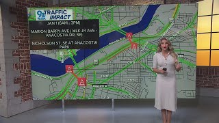 Road closures for FitDC Fresh Start 5K race