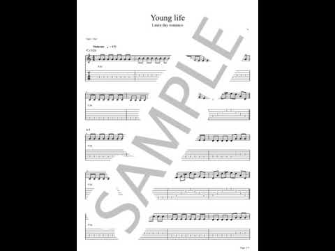Young life【Guitar TAB/2 parts set】 - Laura day romance