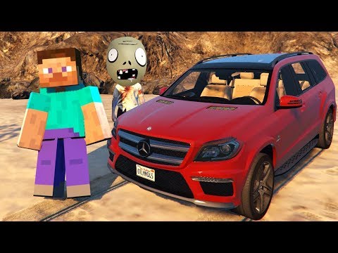 ZOMBİK İLE STEVE MERCEDES ARABALARLA 😱 - Gta 5