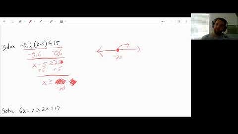 5.3- Solve Multi-Step Inequalities- Algebra 1