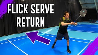 Flick Serve Return In Badminton  StepByStep Guide