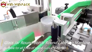 WIN WIN-PACK Glass Jar Round Round Bottle Labeling Machine