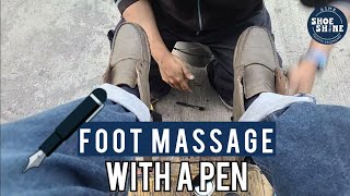 S5E192 Foot Massage with a Pen & shoe shine service #ASMR #shoeshine #faustoarizmendi