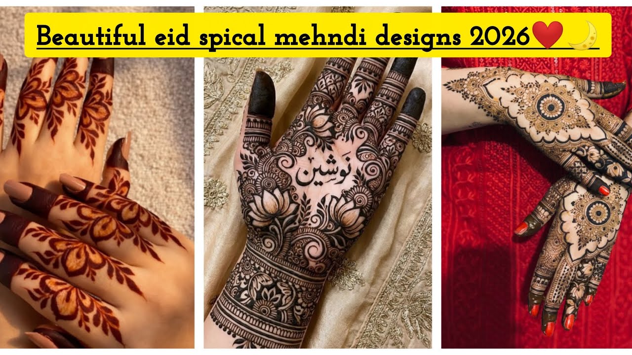 Beautiful Eid Special Mehndi Design's 2026🌷😍🔥🌙#youtubevideo#viralvideo#growmyaccount#eidspecial