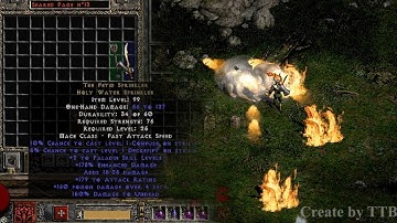 Diablo 2 Fury Within Vũ khí nâu unique weapon cực mạnh cấp 25