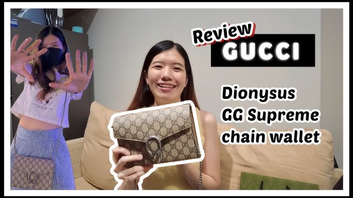 Comparing Gucci Dionysus Wallet on a Chain and Small Shoulder Bag