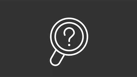 Animated question white line icon