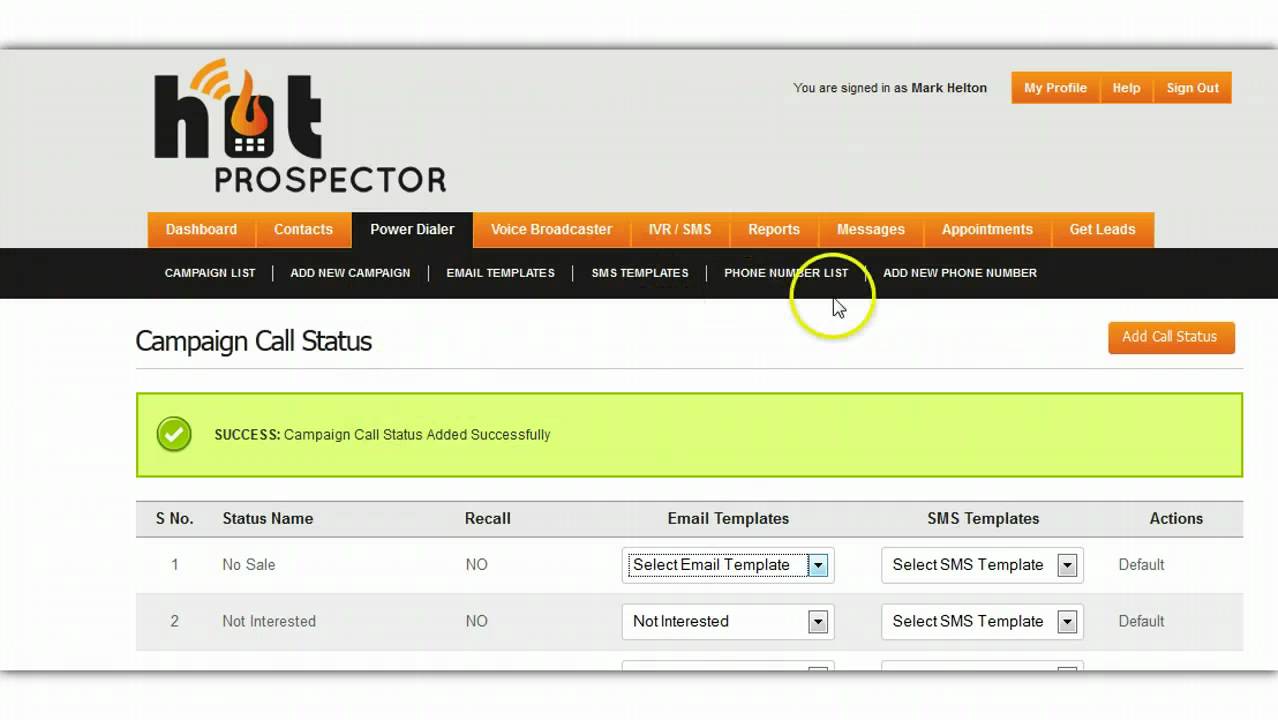 Hot Prospector Power Dialer Training